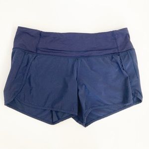 Lululemon Speed Up Running Shorts 3.5” Inseam Navy Blue 6